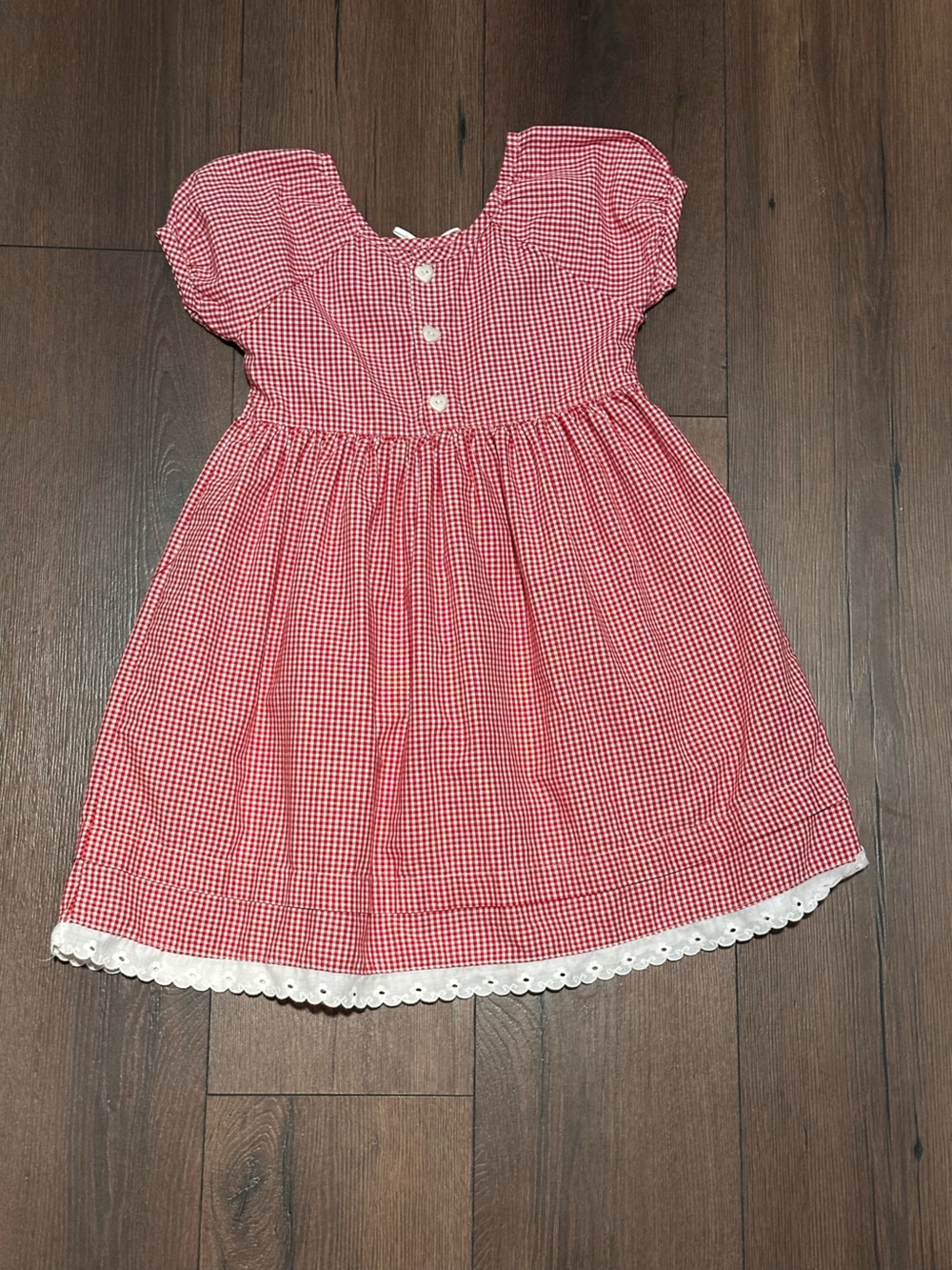 Buster Brown Red and White Gingham Dress
